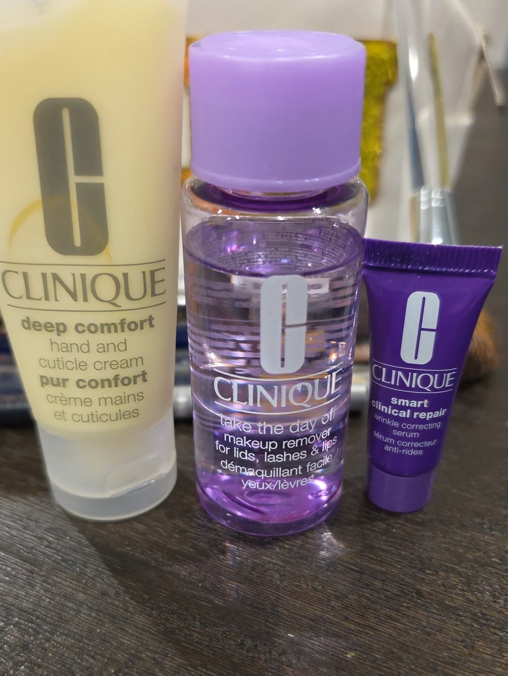 Clinique & Estée Products And With 'SKIN' Cosmetic Bag All New And Unused